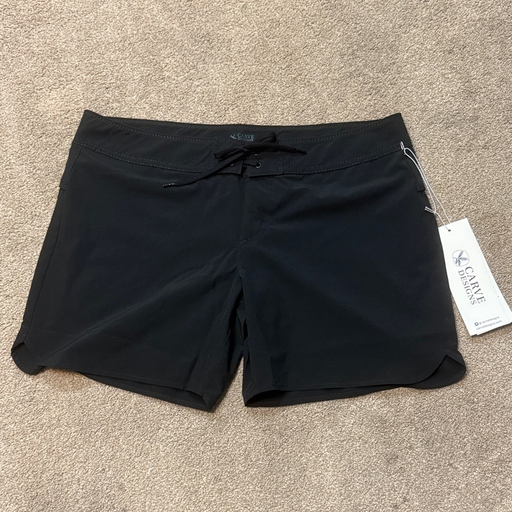 Carve Designs Black Noosa Board Short Size 12